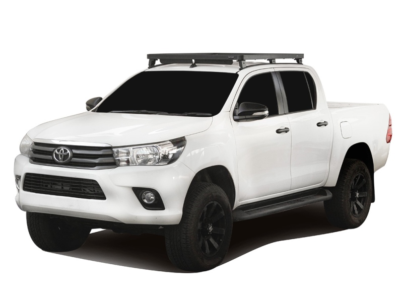 KIT DE GALERIE SLIMLINE II POUR UNE TOYOTA HILUX REVO DC (2016 - JUSQU'&agrave; PR&eacute;SENT) / RAILS ET PIEDS - DE FRONT RUNNER