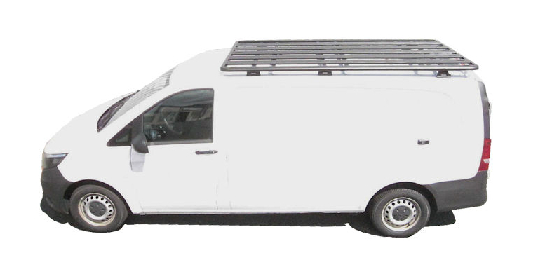 KIT GALERIE RHINO RACK PIONEER 6  2100 MM x 1430 MM POUR MERCEDES VITO CAROSSERIE COURTE ET LONGUE (AVEC PIEDS RLTFMV04 ET RLTPMV04)