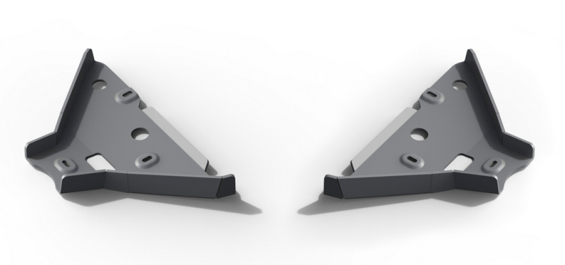 BLINDAGE ALUMINIUM 6 MM TRIANGLES AVANT RIVAL POUR FORD RANGER DE 2012 A 2022