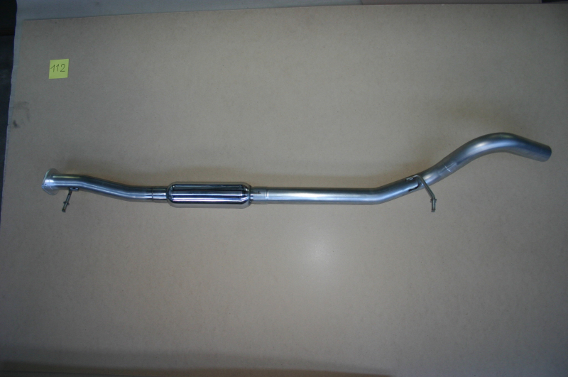 ECHAPPEMENT INOX : INTERMEDIAIRE AVEC SILENCIEUX POUR JEEP WRANGLER JKU 5 PORTES DE 2007-2010 2.8L CRD 177HP