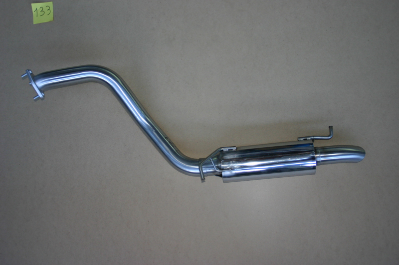 ECHAPPEMENT INOX : TUBE ARRIERE AVEC RESONATEUR POUR MITSUBISHI PAJERO DID 5 PORTES DE 2000-2010 3.2L TD 165/200HP