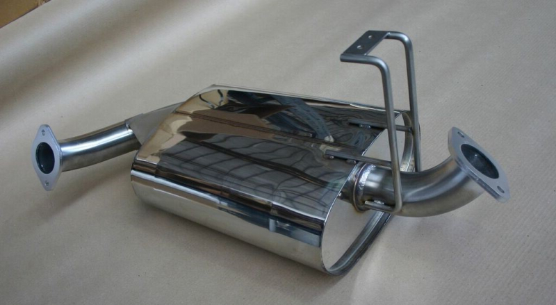 ECHAPPEMENT INOX : SILENCIEUX CENTRAL POUR TOYOTA LAND CRUISER KZJ70 DE 1993-1997 3.0L TD 125HP