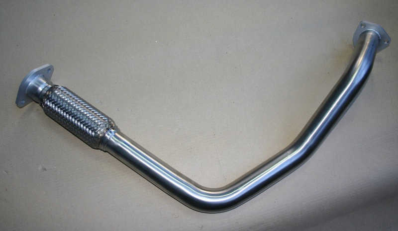 ECHAPPEMENT INOX : TUBE PRIMAIRE AVEC FLEXIBLE POUR TOYOTA LAND CRUISER BJ73 DE 1984-1990 3.4L D 90HP