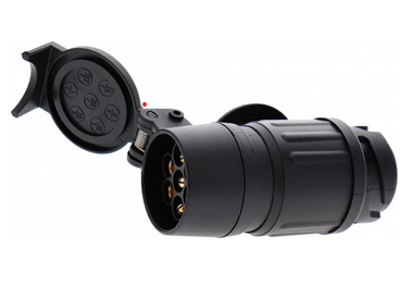 ADAPTATEUR DE PRISE REMORQUE 13 PLOTS > 7 PLOTS 1/4 DE TOUR