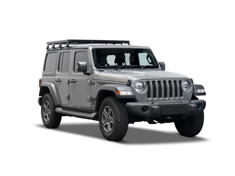 KIT DE 1/2 GALERIE SLIMLINE II POUR UNE JEEP WRANGLER JL 4 PORTES (2018 - JUSQU'&agrave; PR&eacute;SENT) / HAUT- DE FRONT RUNNER