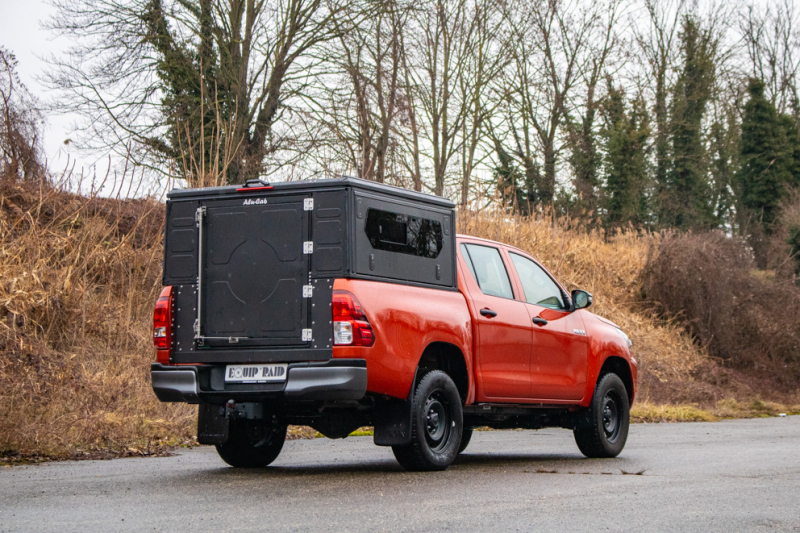 ALU CAB MODCAP WORKER AVEC FENETRES LATERALES POUR TOYOTA HILUX REVO A PARTIR DE 2016 DOUBLE CABINE