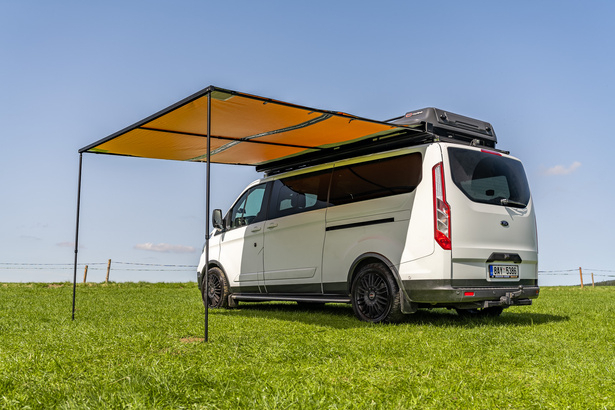 AUVENT ARB TOURING EN ALUMINIUM 3000 X 2000 MM AVEC BANDE LED INTEGREE - VERSION BLACK EDITION