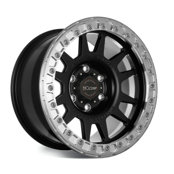 JANTE ALUMINIUM BEADLOCK FORGEE RAID EVO CORSE DAKAR 9x17" ET 0 NOIRE MAT POUR TOYOTA HILUX VIGO/REVO ET LAND CRUISER J120/150