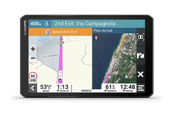 GPS ROUTIER AVEC ITINERAIRES PERSONNALISES GARMIN CAMPER 895 8 POUCES