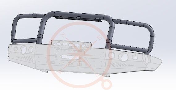 PARE BUFFLE POUR PARE CHOC AVANT F4X4