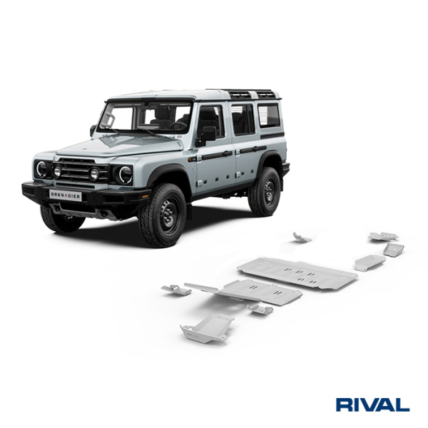 KIT DE 9 BLINDAGES ALUMINIUM 6 MM RIVAL POUR INEOS GRENADIER