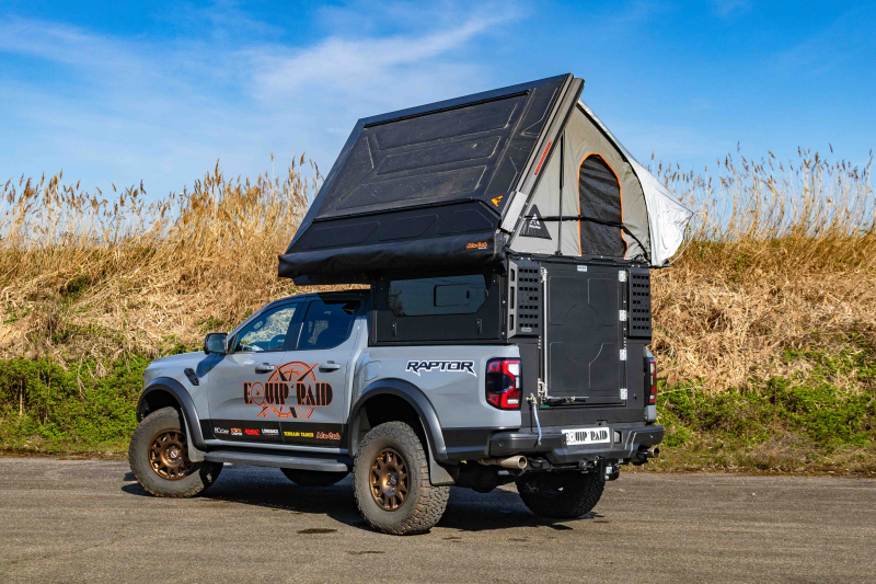 ALU CAB MODCAP FAMILY AVEC FENETRES POUR FORD F250 DE 2017 A 2022 BENNE COURTE