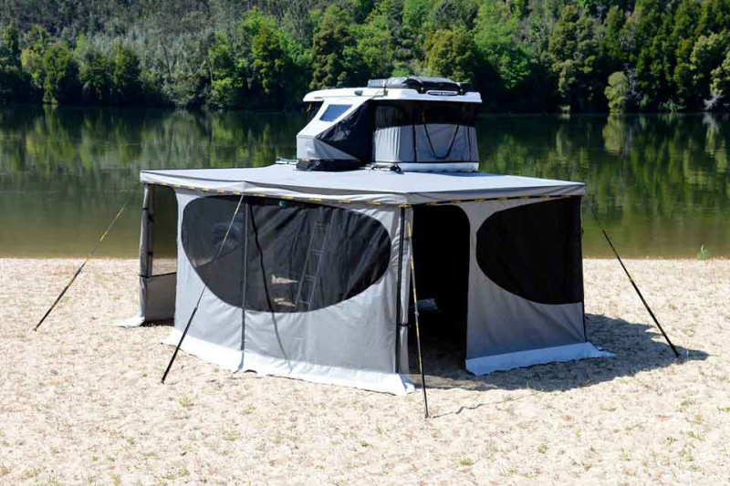 PAROI 5 PANNEAUX POUR STORE / AUVENT FALCON 250 JAMES BAROUD LATERAL OUVERTURE 270&deg;DROITE