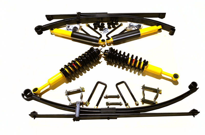 KIT DE SUSPENSION COMBIN&Eacute; ASSEMBL&Eacute; TERRAIN TAMER REHAUSSE +40/50MM TARAGE +700-850KG POUR TOYOTA HILUX VIGO DE 2005 A 2015