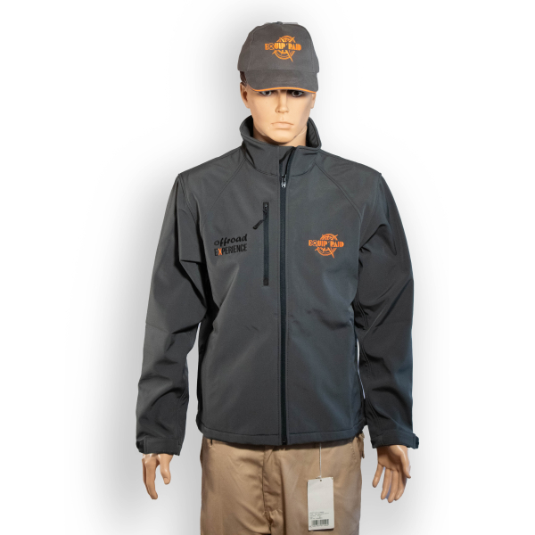 VESTE SOFTSHELL REPLICA GRISE EQUIP RAID 2025 BROD&Eacute;E TAILLE S