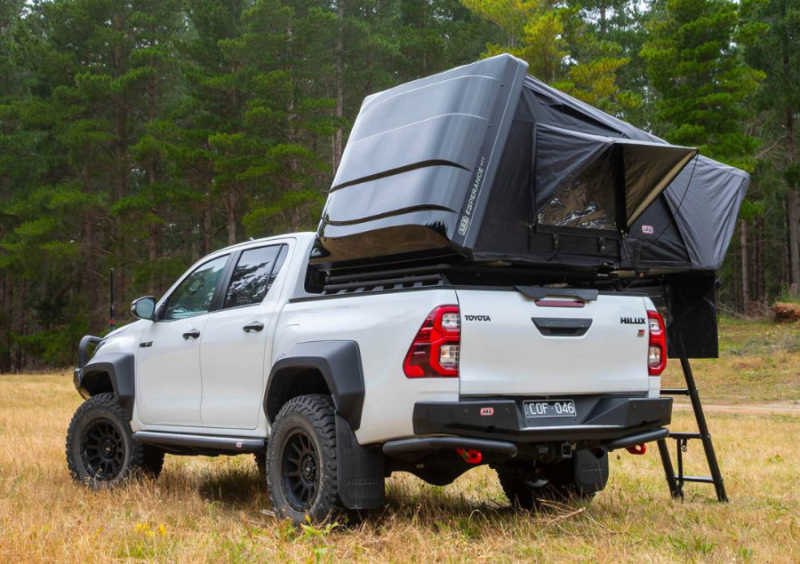 TENTE DE TOIT ARB ESPERANCE HYBRIDE A COQUE RIGIDE ABS AVEC ECHELLE V2