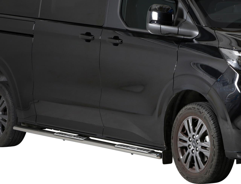 MARCHE PIEDS OVALE INOX POUR FORD TRANSIT CUSTOM 2023+