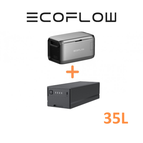 KIT REFRIGERATEUR CONGELATEUR A COMPRESSION 35L ET BATTERIE ECOFLOW