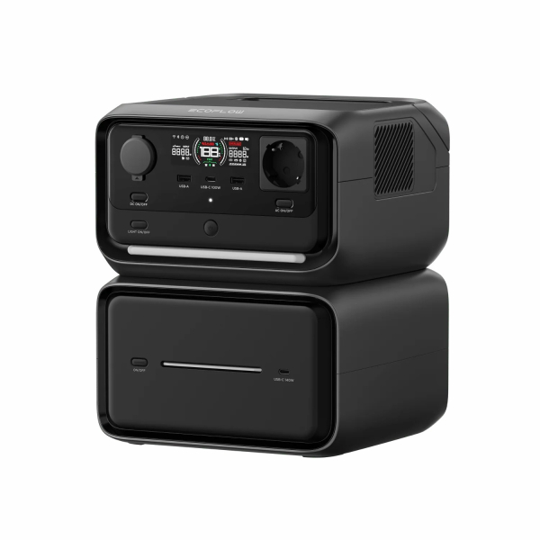 BATTERIE PORTABLE 286Wh ECOFLOW RIVER 3 PLUS ET BATTERIE ADDITIONNELLE 572WH