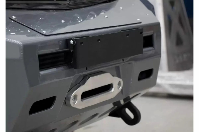 SUPPORT RELEVABLE DE PLAQUE IMMATRICULATION PC AV POUR PICK-UP