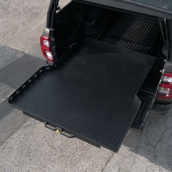 PLATEAU COULISSANT RUUUD SANS PERCAGE POUR FORD RANGER ET RAPTOR ET VW AMAROK DOUBLE CABINE 2023+