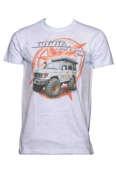 T-SHIRT LAND CRUISER BOUSSOLE GRIS TAILLE XXL