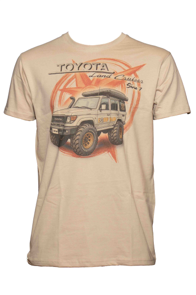 T-SHIRT LAND CRUISER BOUSSOLE BEIGE TAILLE XL