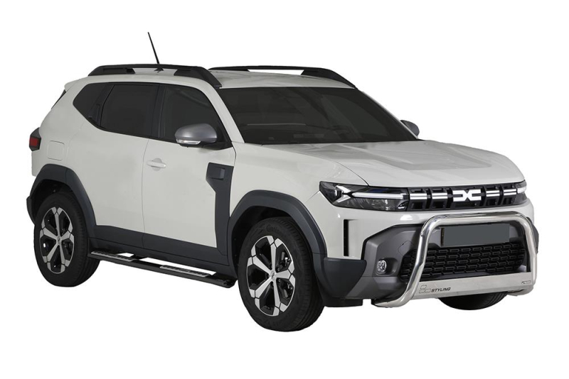 MARCHE PIEDS INOX POLI OVALE AVEC MARCHE EN ALUMINIUM POUR DACIA BIGSTER 2025+