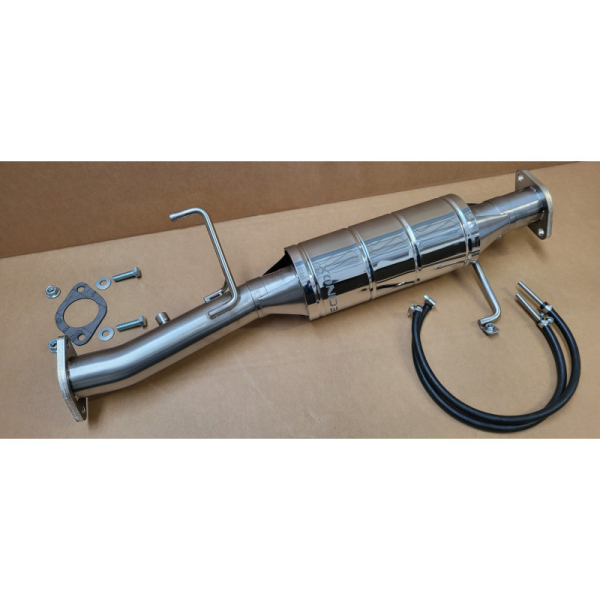 ECHAPPEMENT INOX : DEFAP AVEC POT DE DETENTE POUR MITSUBISHI PAJERO 3.2L DID 200HP EURO 5 ET EURO 6 2010-2018