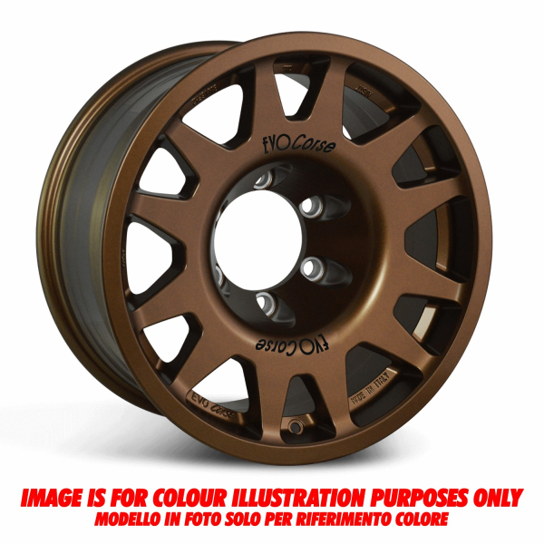JANTE ALUMINIUM RENFORCE RAID EVO CORSE DAKAR ZERO 7x16" ET -10 BRONZE BRILLANT 6X139.7 POUR TOYOTA HDJ80 KZJ/KDJ90/95 ET HILUX