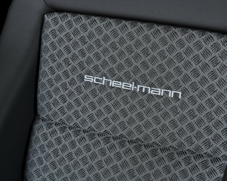 OPTION POUR SIEGE SCHEEL-MANN : TISSU D'ASSISE LR01 GRIS 5 BARRES