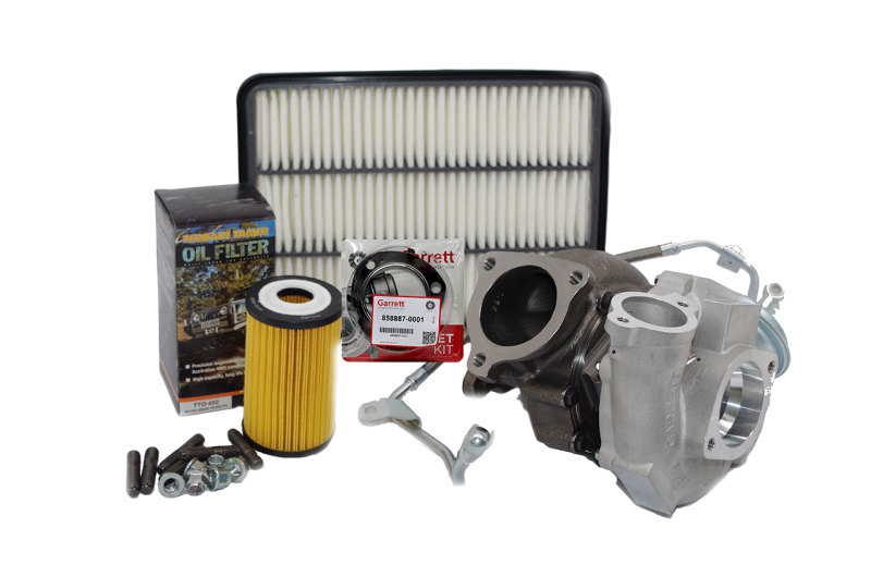 KIT TURBO GARRETT POWERMAX TERRAIN TAMER POUR TOYOTA LAND CRUISER VDJ 76 / 78 / 79