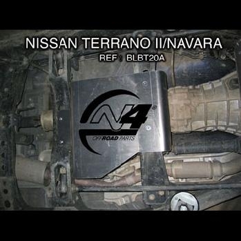 BLINDAGE BOITE DE TRANSFERT N4 8MM POUR NISSAN NAVARA D22 / TERRANO 2 / FORD MAVERICK