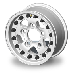 JANTE ALUMINIUM DOUBLE BEADLOCK HUTCHINSON 7X16 5X165 LAND ROVER DEFENDER NOIR